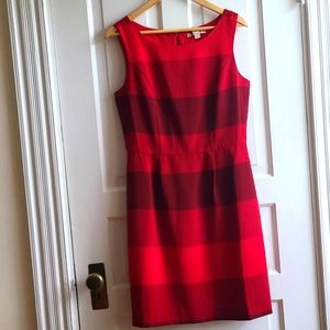Red Striped Banana Republic Dress